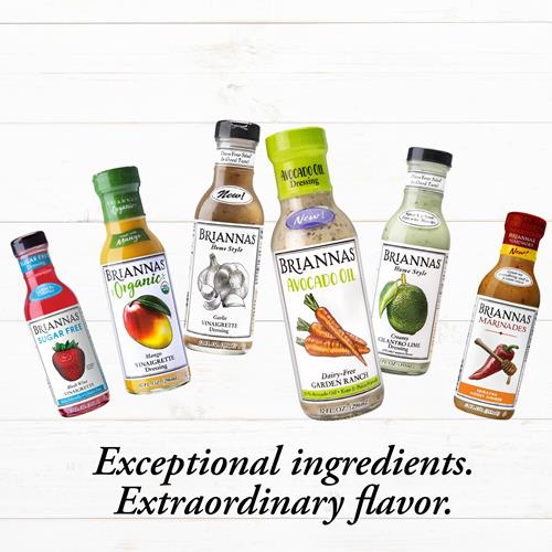 Briannas - Home Style Creamy Blue Cheese Dressing – Fine Salad Dressing Made With Premium Ingredients - Gluten Free & Low Sugar Dressing - 12 Oz. Bottle