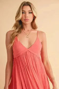 Robe caraco courte à bonnets froncés Aemi + Co