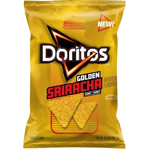 Doritos Tortilla Chips, Sriracha Dorée, Sac de 262 g