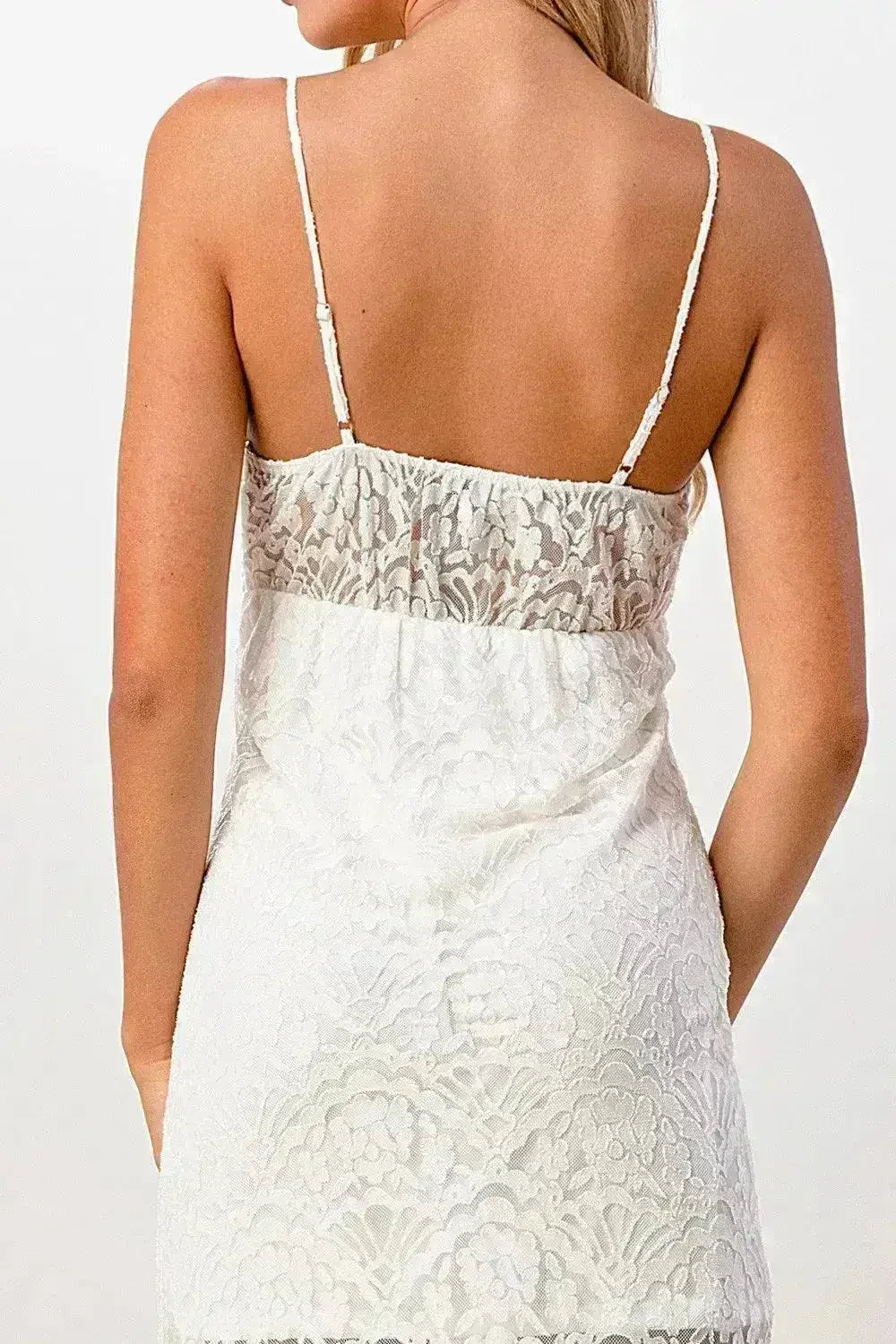 Robe longue noire en dentelle avec fente à l'avant Élégante - Femstylo