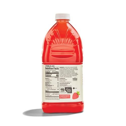 Jus de pastèque et de fraise bio à teneur réduite en sucre Whole Foods Market, 64 fl oz