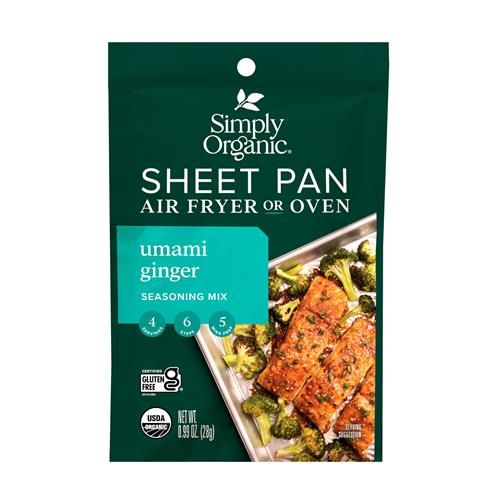 Assaisonnement en poudre pour plats sur plaque Simply Organic, Umami Gingembre, 28 g (lot de 12)