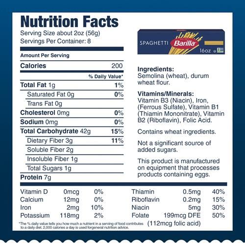 Pâtes Spaghetti Barilla, 907 g