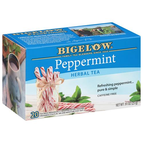 Tisane sans caféine à la menthe poivrée Bigelow, 20 sachets
