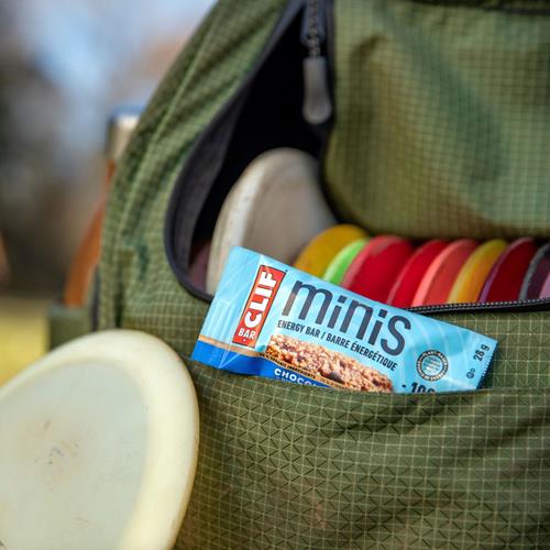 Clif Bar Minis - Pépites de chocolat - À base d'avoine biologique - 4 g de protéines - Sans OGM - D'origine végétale - Barres énergétiques format mini - 28 g (lot de 20)