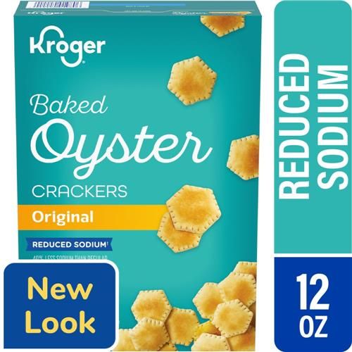 Biscuits salés aux huîtres Kroger à teneur réduite en sodium, 340 g