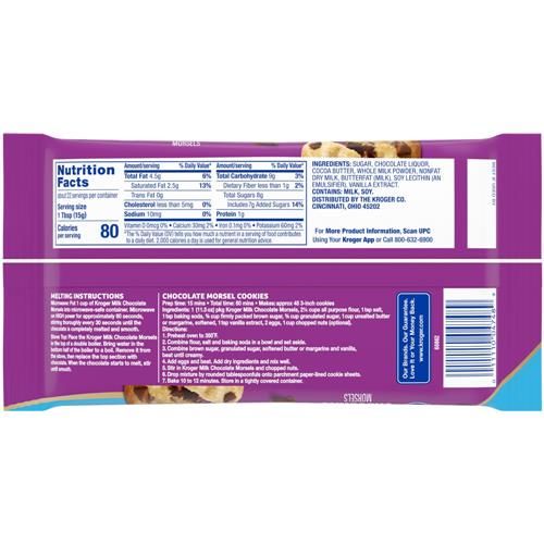Pépites de chocolat au lait Kroger 326 g