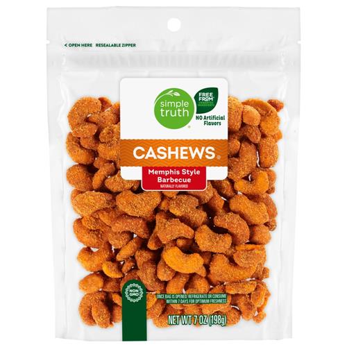Noix de cajou grillées saveur barbecue de Memphis Simple Truth 7 oz