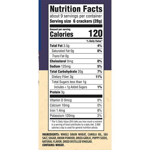 Triscuit Tout Blé Entier Craquelins, Collations pour le déjeuner, Craquelins, 240 g