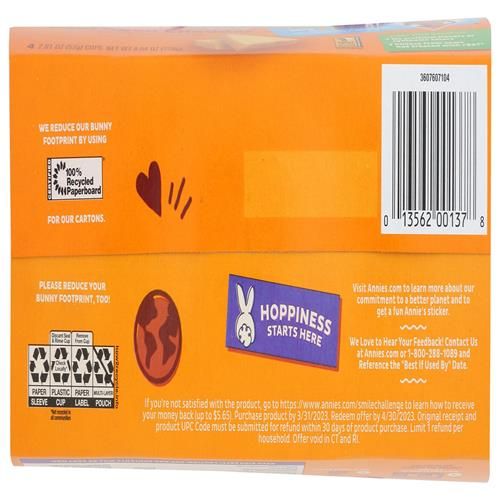 Annie's Homegrown, Macaroni au Fromage Cheddar Vieilli Véritable, Paquet de 4, 227 g