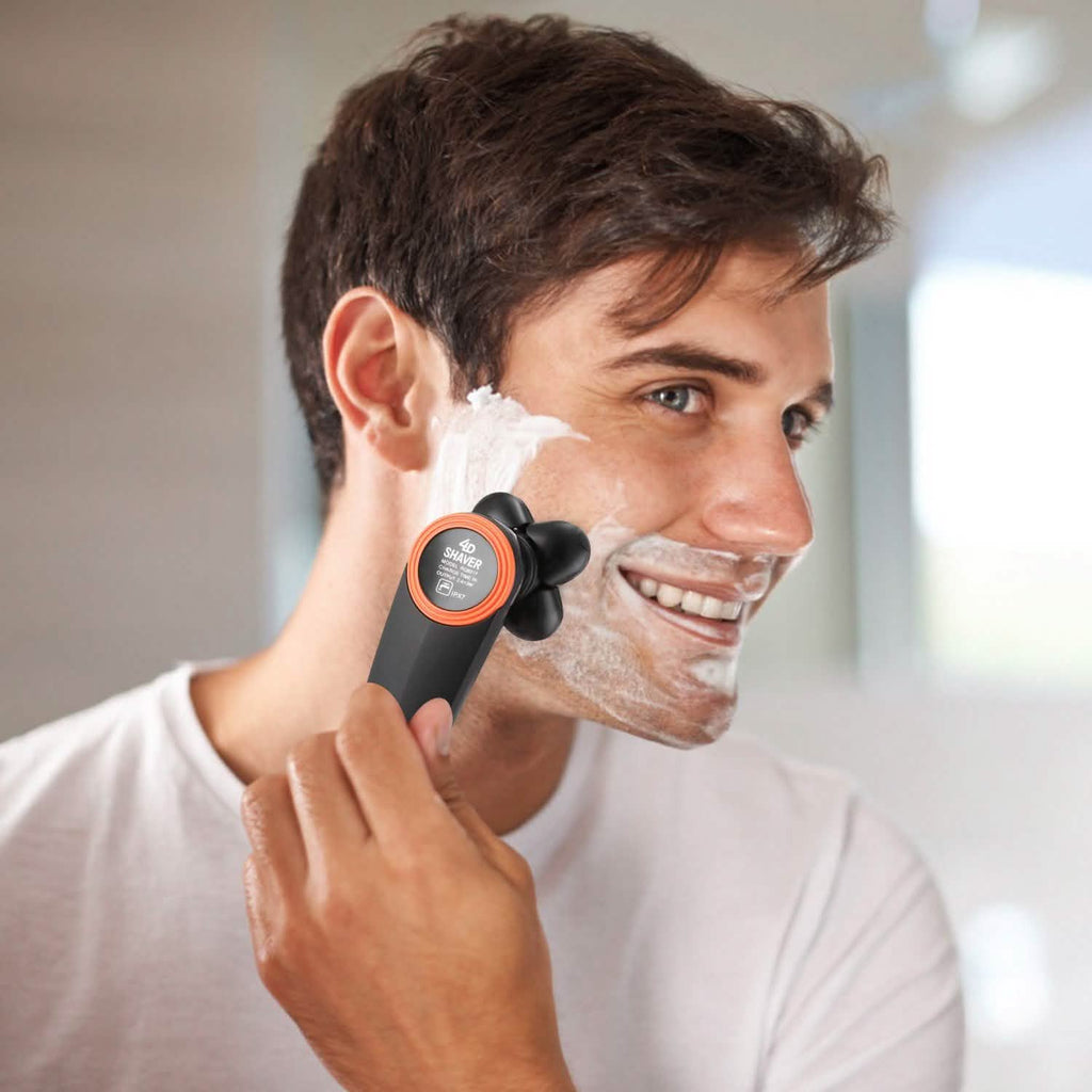 Rasoir électrique 4D IPX7 rechargeable tondeuse à barbe