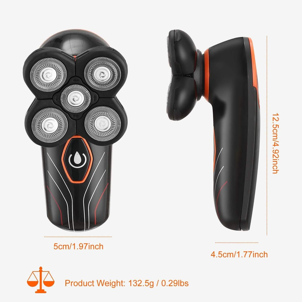 Rasoir électrique 4D IPX7 rechargeable tondeuse à barbe