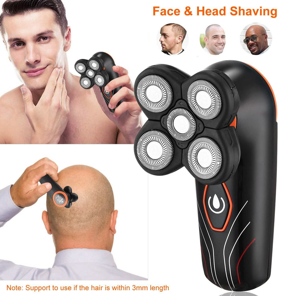 Rasoir électrique 4D IPX7 rechargeable tondeuse à barbe