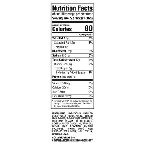 Biscuits Ritz Original, snacks pour enfants et adultes, snacks pour le déjeuner, 292 g