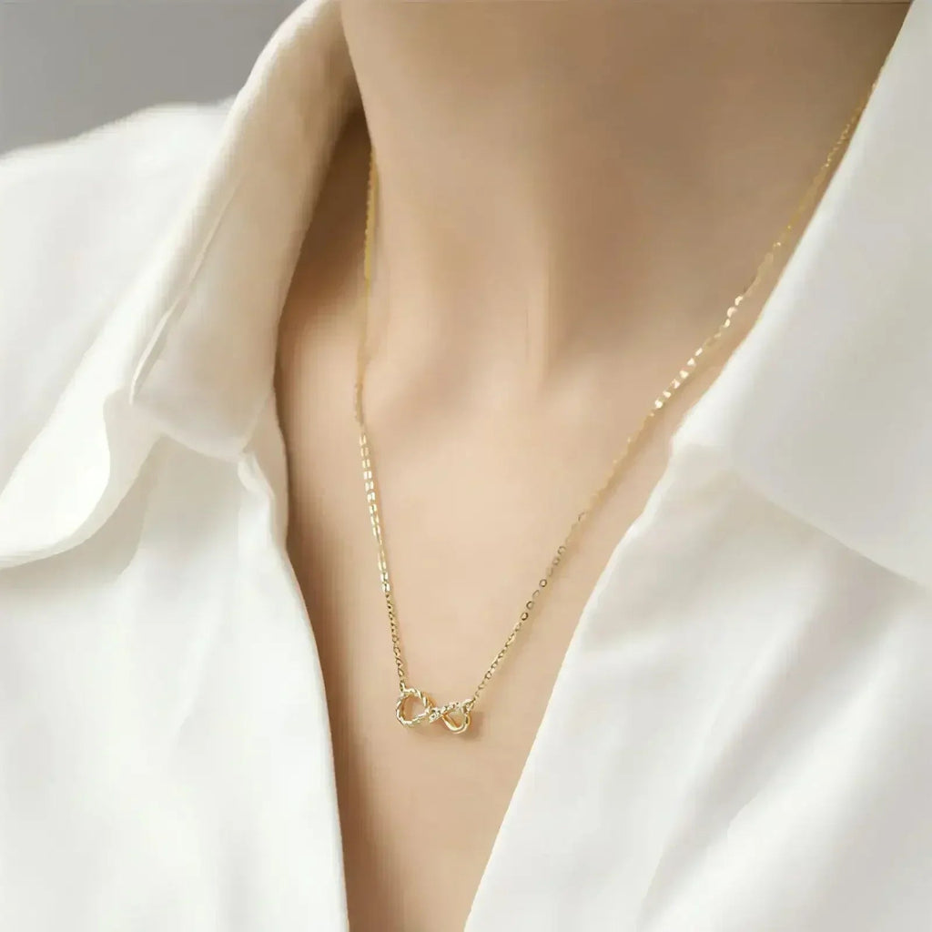 Collier Cadenas en Or 18 carats - Pendentif Octogonal avec Pierre Précieuse - Chaîne Réglable