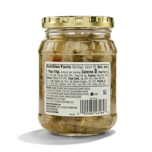Whole Foods Market, relish à l'aneth bio, 283 g