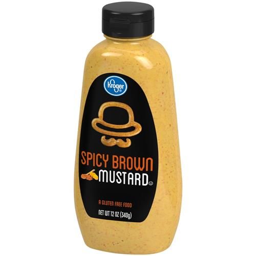 Kroger Moutarde brune épicée 340 g