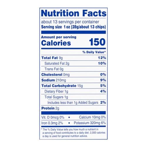 Croustilles au goût crème sûre et oignon format familial 354 g de marque Kroger