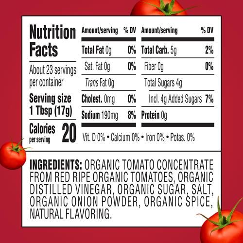 Ketchup aux tomates bio Heinz, bouteille de 14 oz