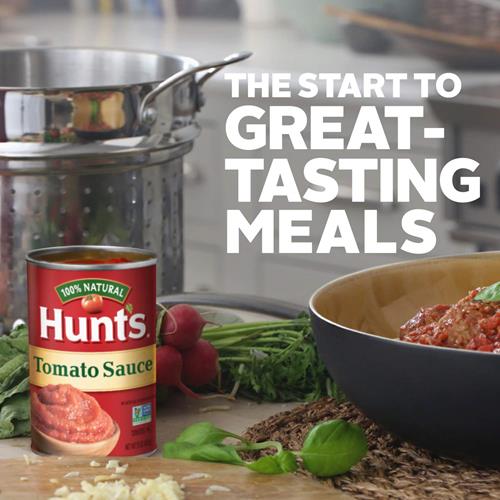 Sauce tomate 100 % naturelle Hunt's, sauce tomate en conserve, 425 g.