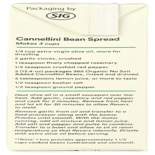 Haricots Cannellini Biologiques Sans Sel Ajouté Whole Foods Market, 380 g
