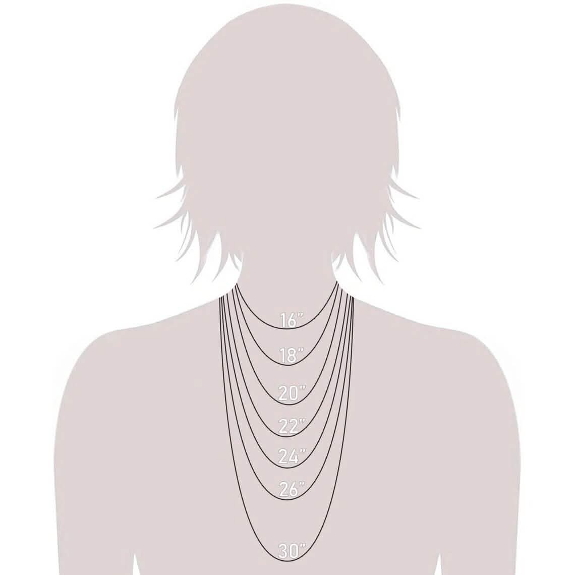 Collier chaîne corde en or jaune 14 carats, coupe diamant