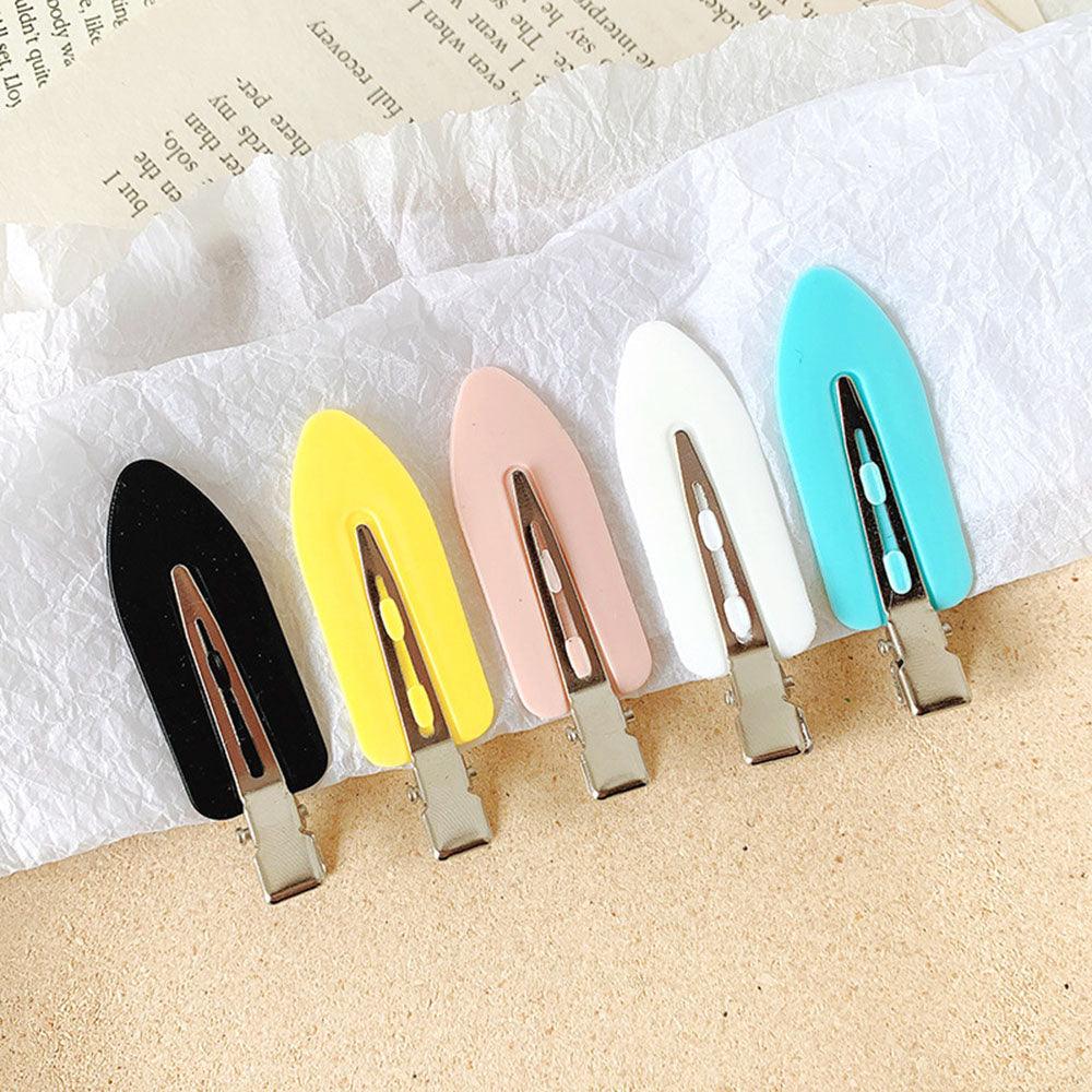 4 pinces/1 pince à cheveux sans pli, sans couture, frange latérale, barrette de fixation de frange, accessoires de maquillage, de lavage du visage, épingles à cheveux pour femmes et filles, magnifiques accessoires capillaires pour femmes
