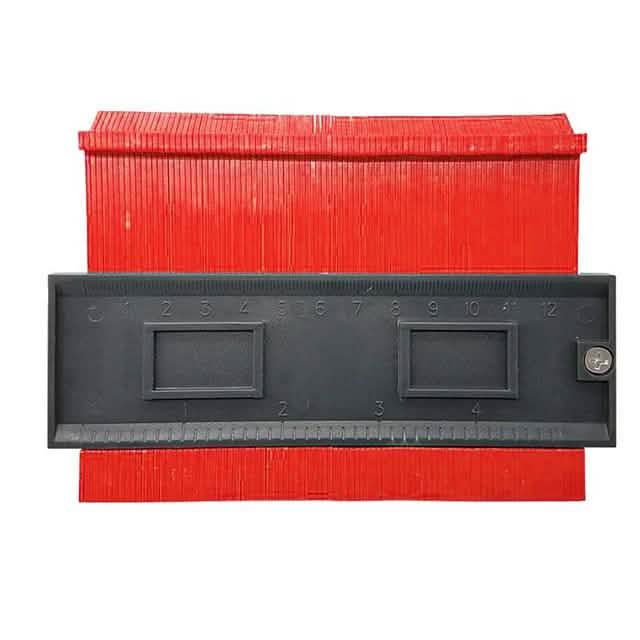 Jauge de profil de contour 5" pour carrelage, stratifié, façonnage de bords, règle de mesure du bois