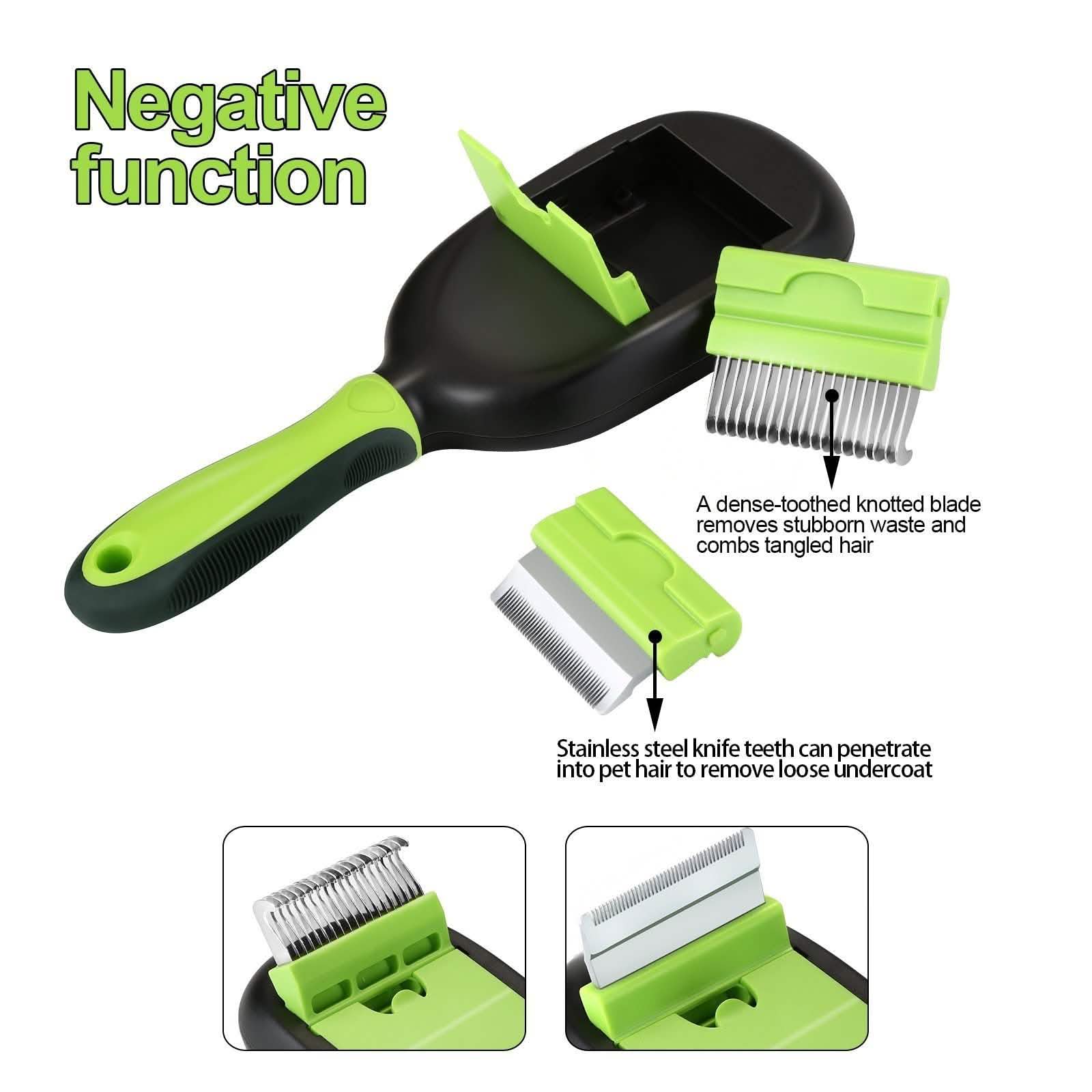 Ensemble de 5 brosses pour animaux de compagnie – Toilettage, démêlage, massage