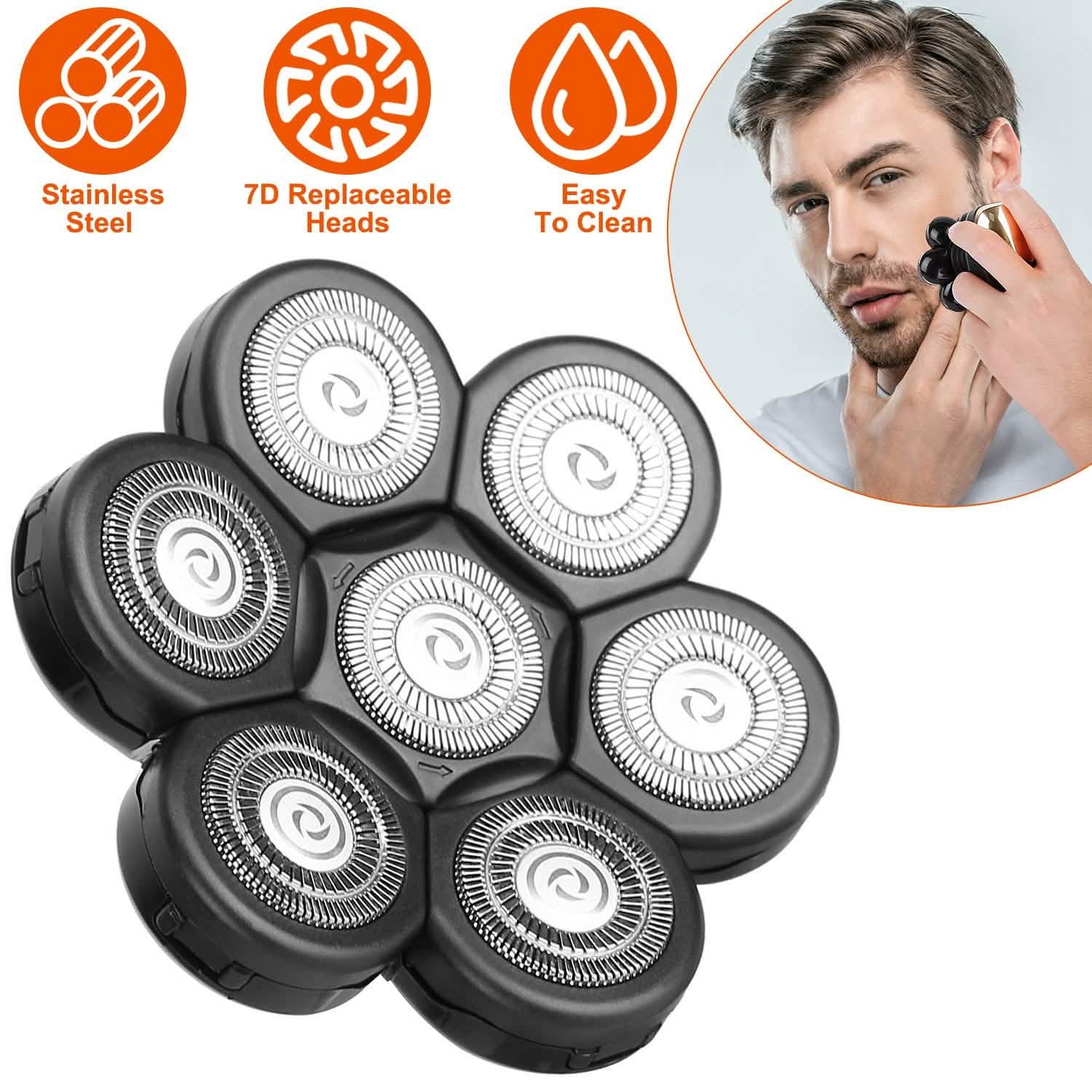 Trousse de rasage et tondeuse sans fil rechargeable 5-en-1