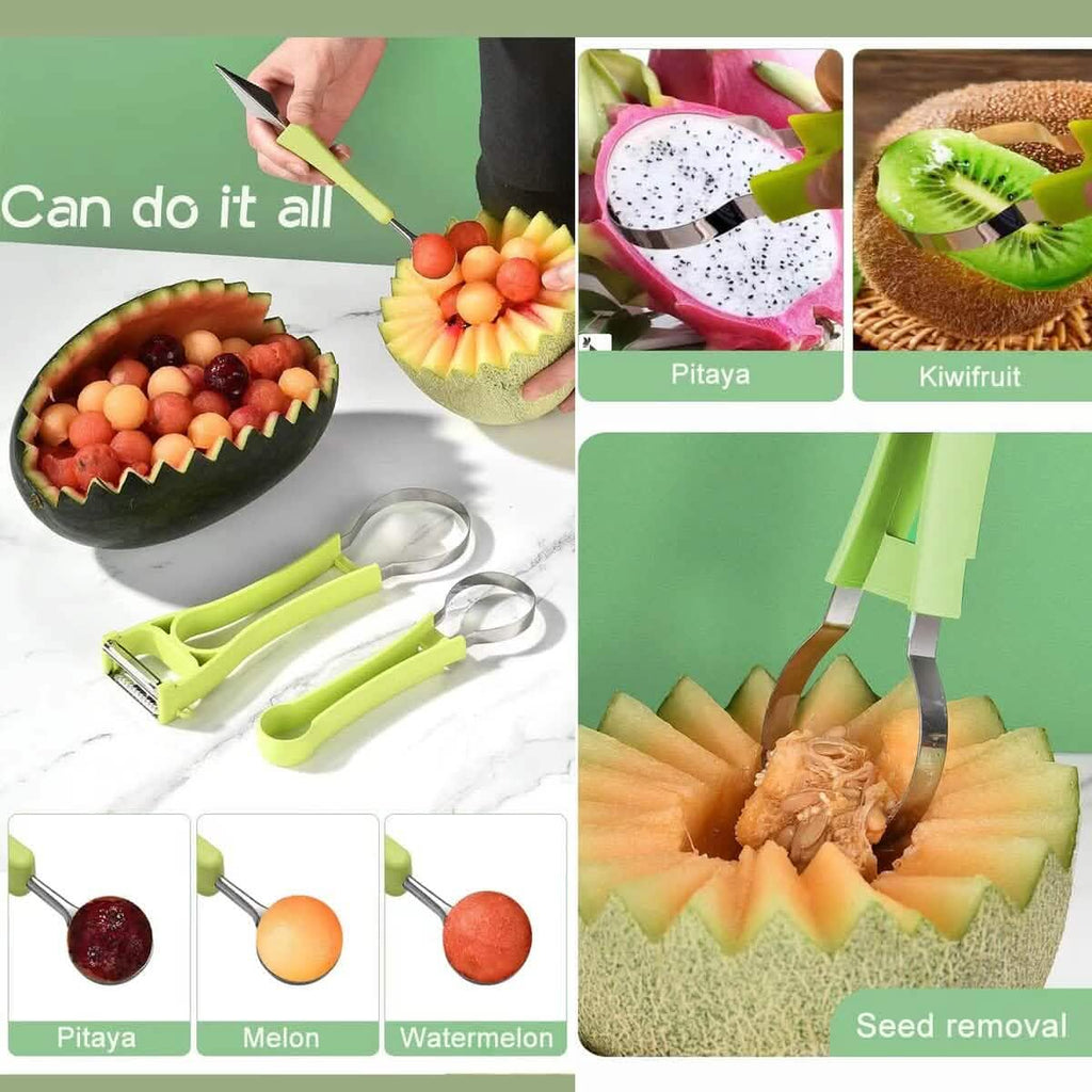 Outils de sculpture de fruits en acier inoxydable 5-en-1