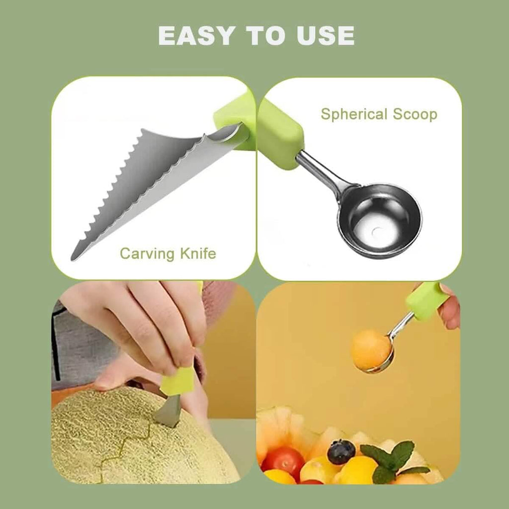 Outils de sculpture de fruits en acier inoxydable 5-en-1