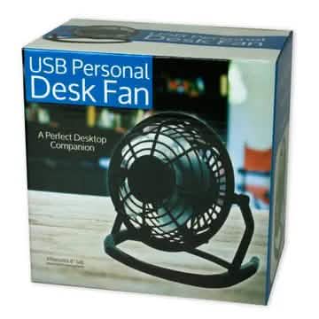 Ventilateur de bureau personnel USB de 5 pouces