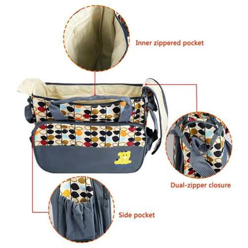 Lot de 5 sacs à langer pour bébé
