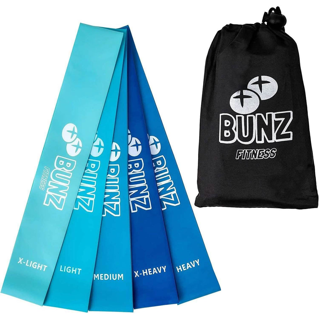 Paquet de 5 : Bande de fessiers Bunz Fitness
