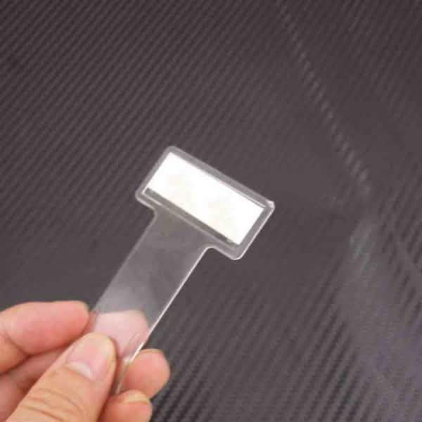 Lot de 5 : Support autocollant pour ticket de stationnement de voiture