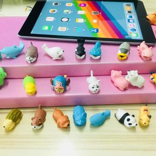Paquet de 5 : Protège-câbles animaux Chompy