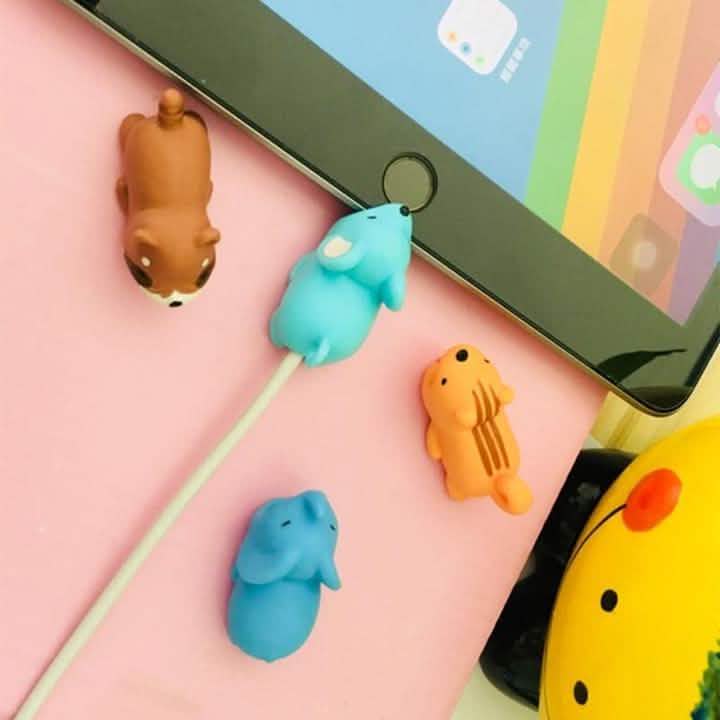 Paquet de 5 : Protège-câbles animaux Chompy
