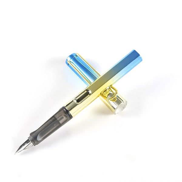 Lot de 5 : Stylo-plume de couleur tendance pour étudiant, fournitures scolaires, stylos à encre