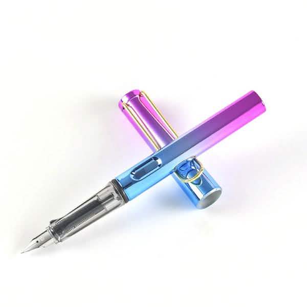 Lot de 5 : Stylo-plume de couleur tendance pour étudiant, fournitures scolaires, stylos à encre