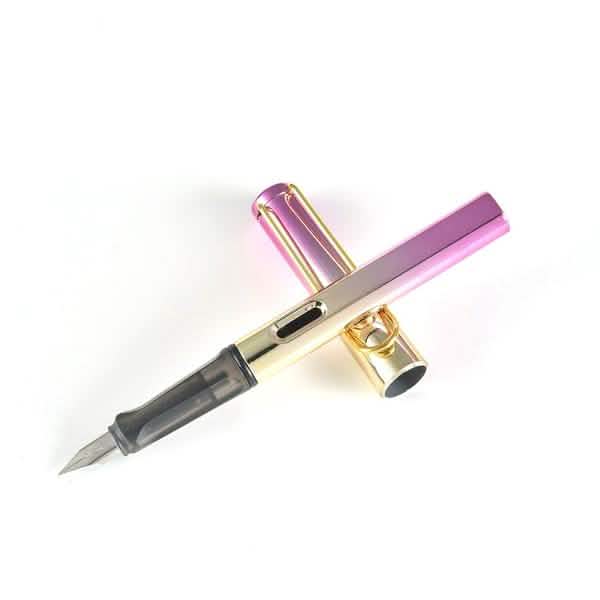 Lot de 5 : Stylo-plume de couleur tendance pour étudiant, fournitures scolaires, stylos à encre