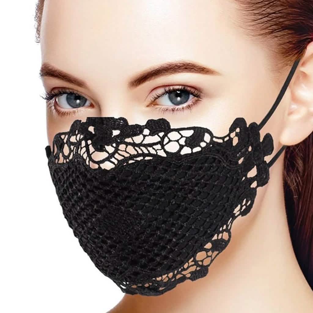 Lot de 5 : Masque buccal en dentelle