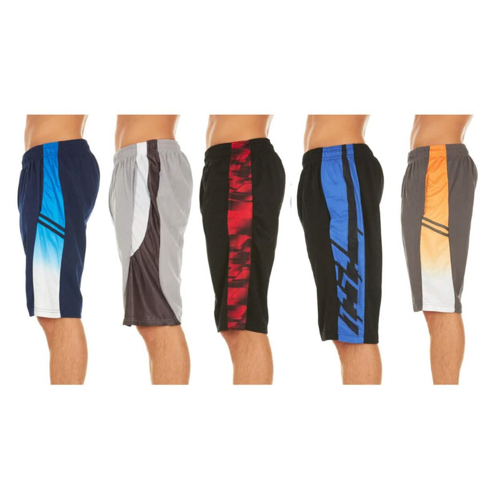 Lot de 5 : Shorts de sport performants assortis pour hommes