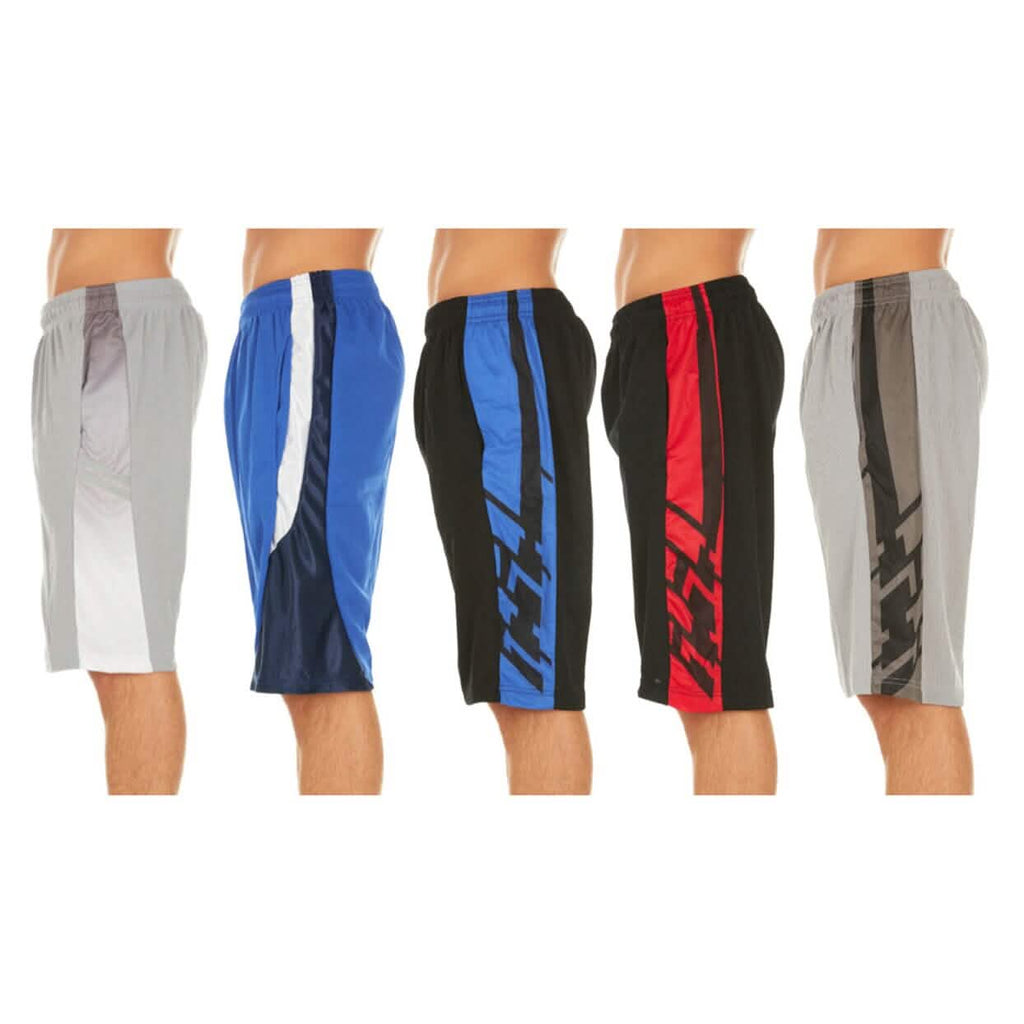 Lot de 5 : Shorts de sport performants assortis pour hommes