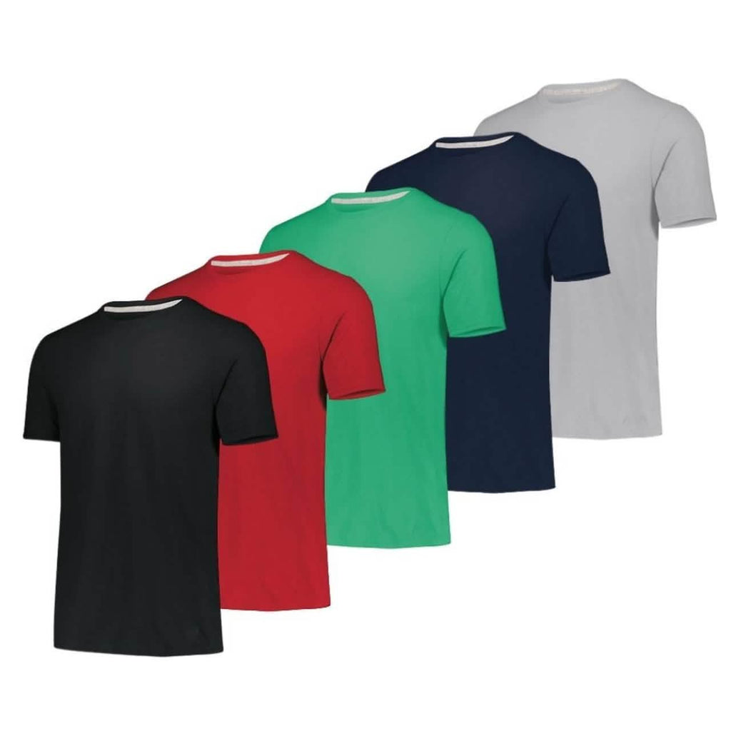 Lot de 5 : T-shirts de sport athlétiques performants pour hommes, anti-humidité