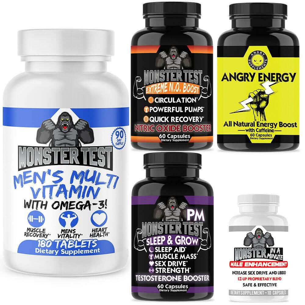 Paquet de 5 : Collection de multivitamines Monster