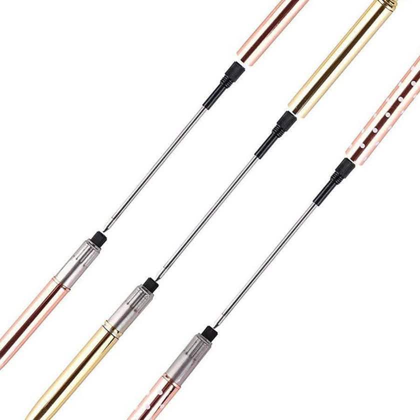 Lot de 5 stylos à bille multicolores avec diamant