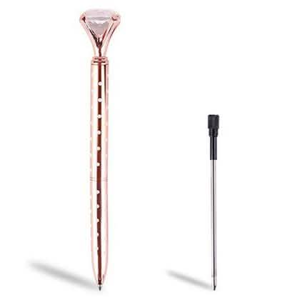 Lot de 5 stylos à bille multicolores avec diamant