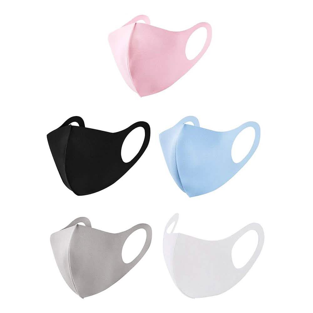 Lot de 5 masques ajustés réutilisables
