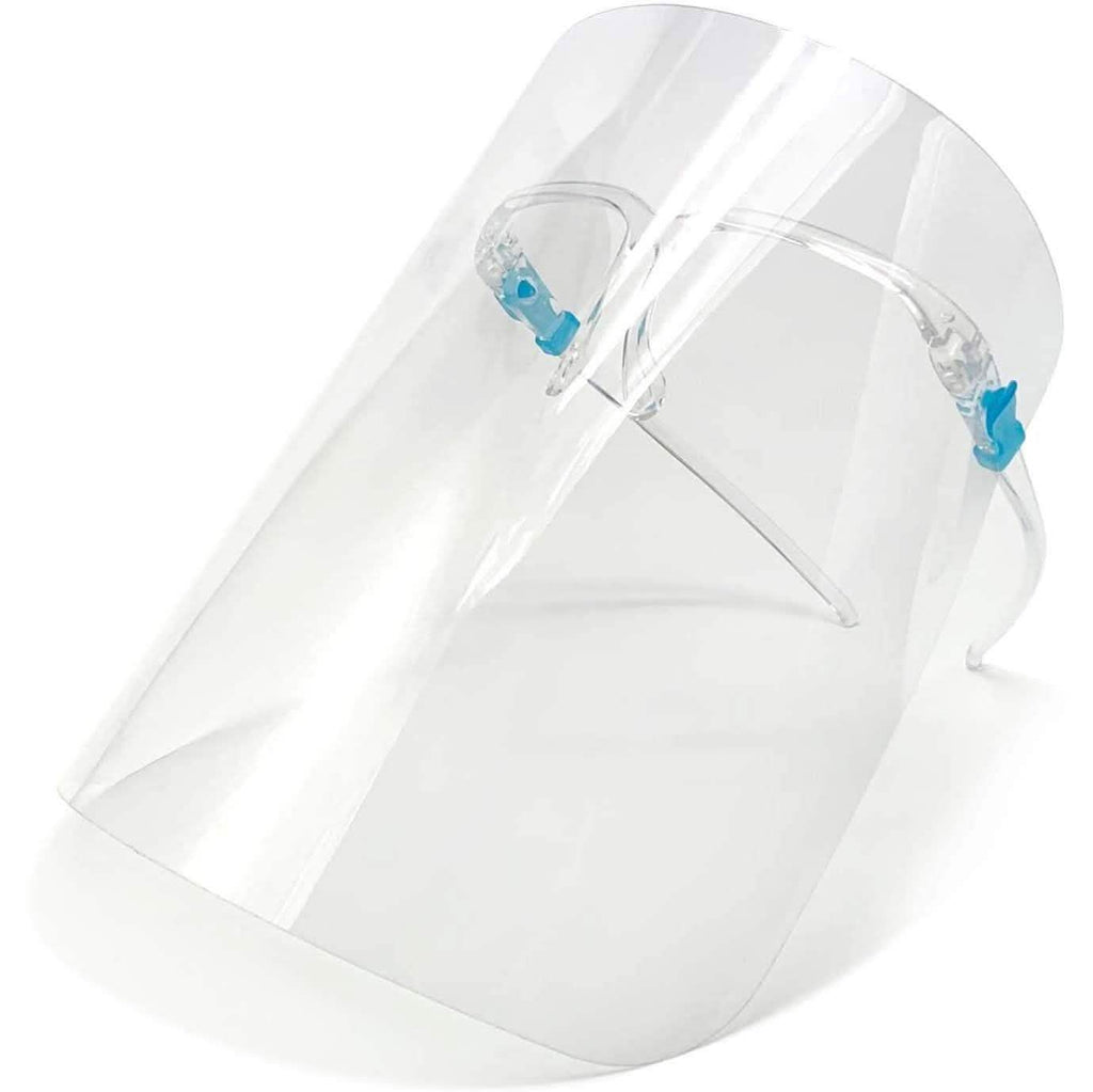 Lot de 5 : Visières de protection transparentes réutilisables